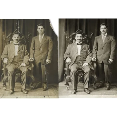 Photo restoration for events