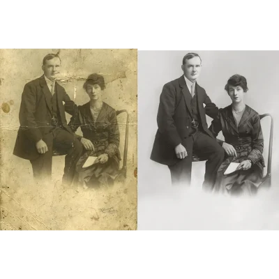 Repairing faded photographs